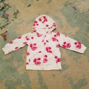 Koala Baby velour floral hoodie